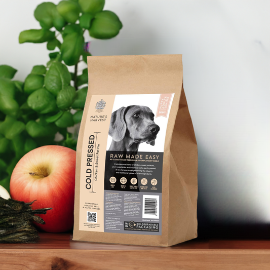 Cold Pressed Chicken and Sweet Potato 3KG Hypoallergenic Dog Food - Raw Made Easy.