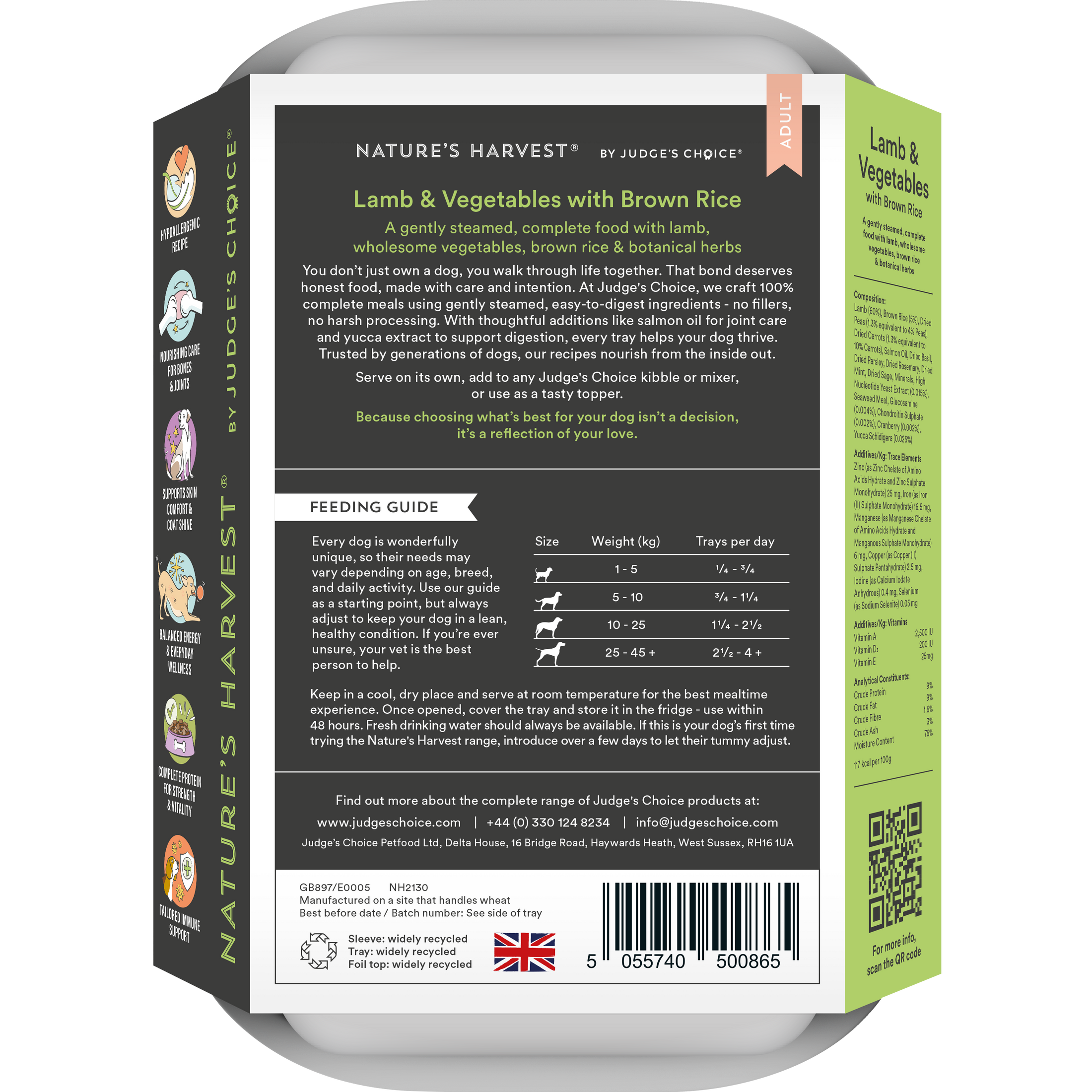 Nature's Harvest Lamb pack info