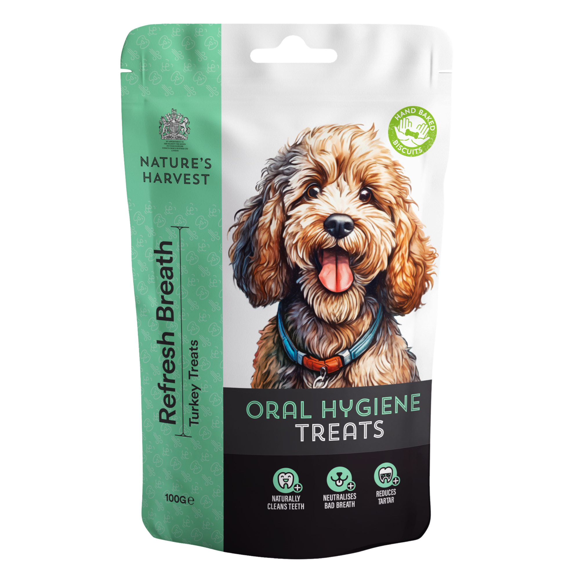 Oral Hygiene Dog Treats 'Refresh Breath' 100g.