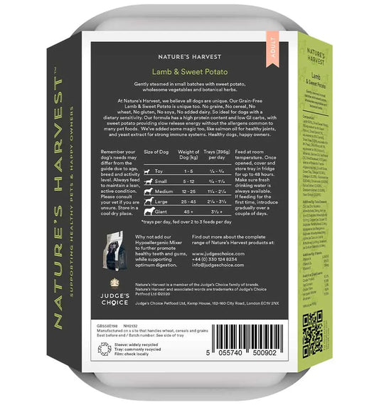Nature's Harvest Grain Free Adult - Lamb and Sweet Potato ***FLASH SALE***.