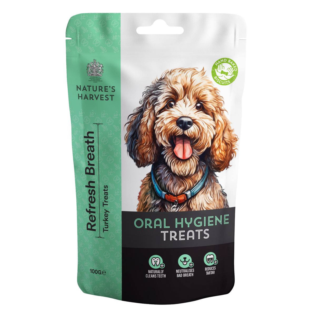 Oral Hygiene Dog Treats 'Refresh Breath' 100g.