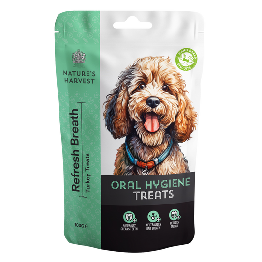 Oral Hygiene Dog Treats 'Refresh Breath' 100g.