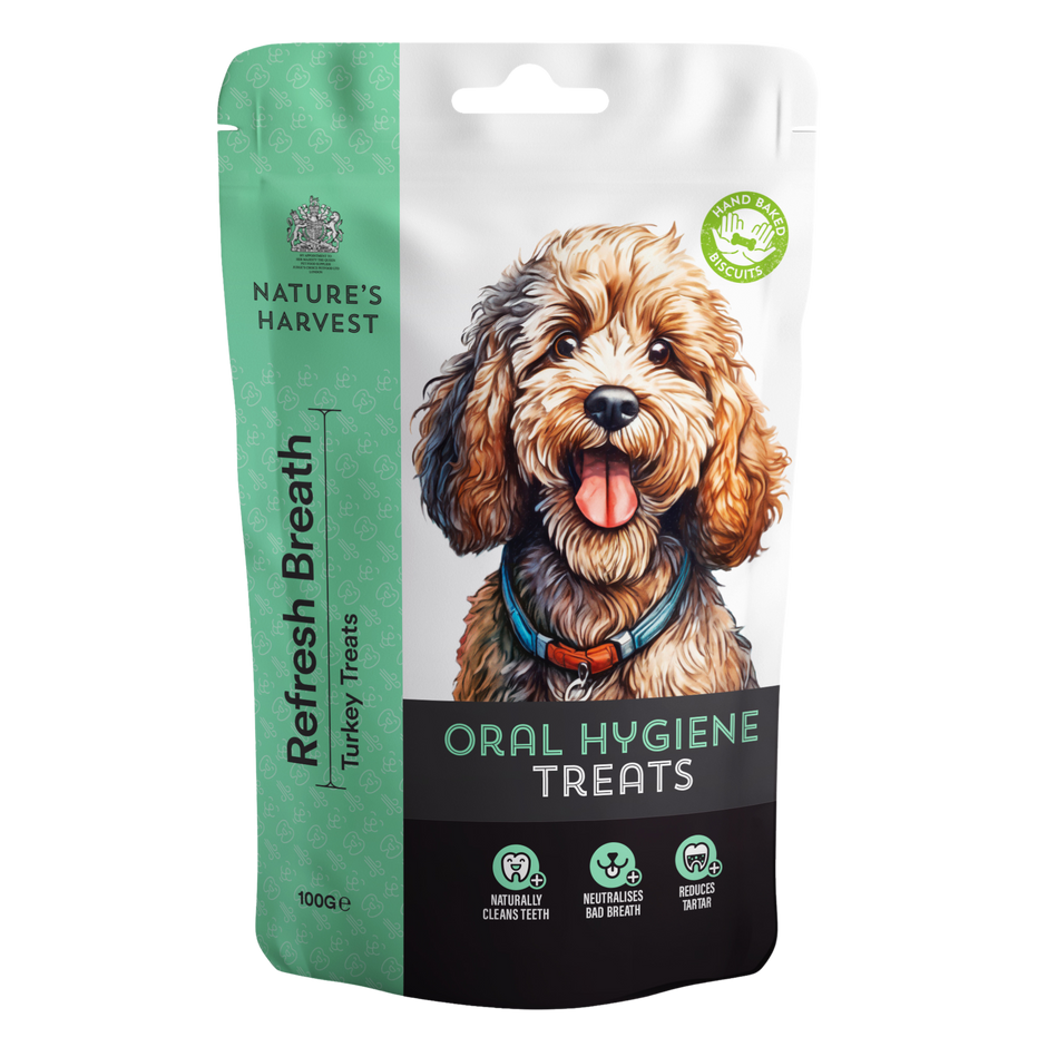 Oral Hygiene Dog Treats 'Refresh Breath' 100g.