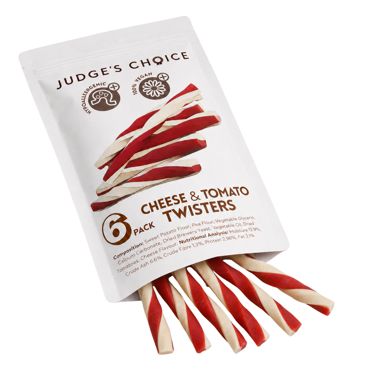 Judge's Choice Cheese & Tomato Twisters - 6 pack