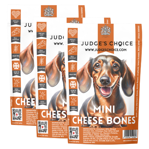 Judge's Choice Grain Free Mini Cheese Bones - 250g.