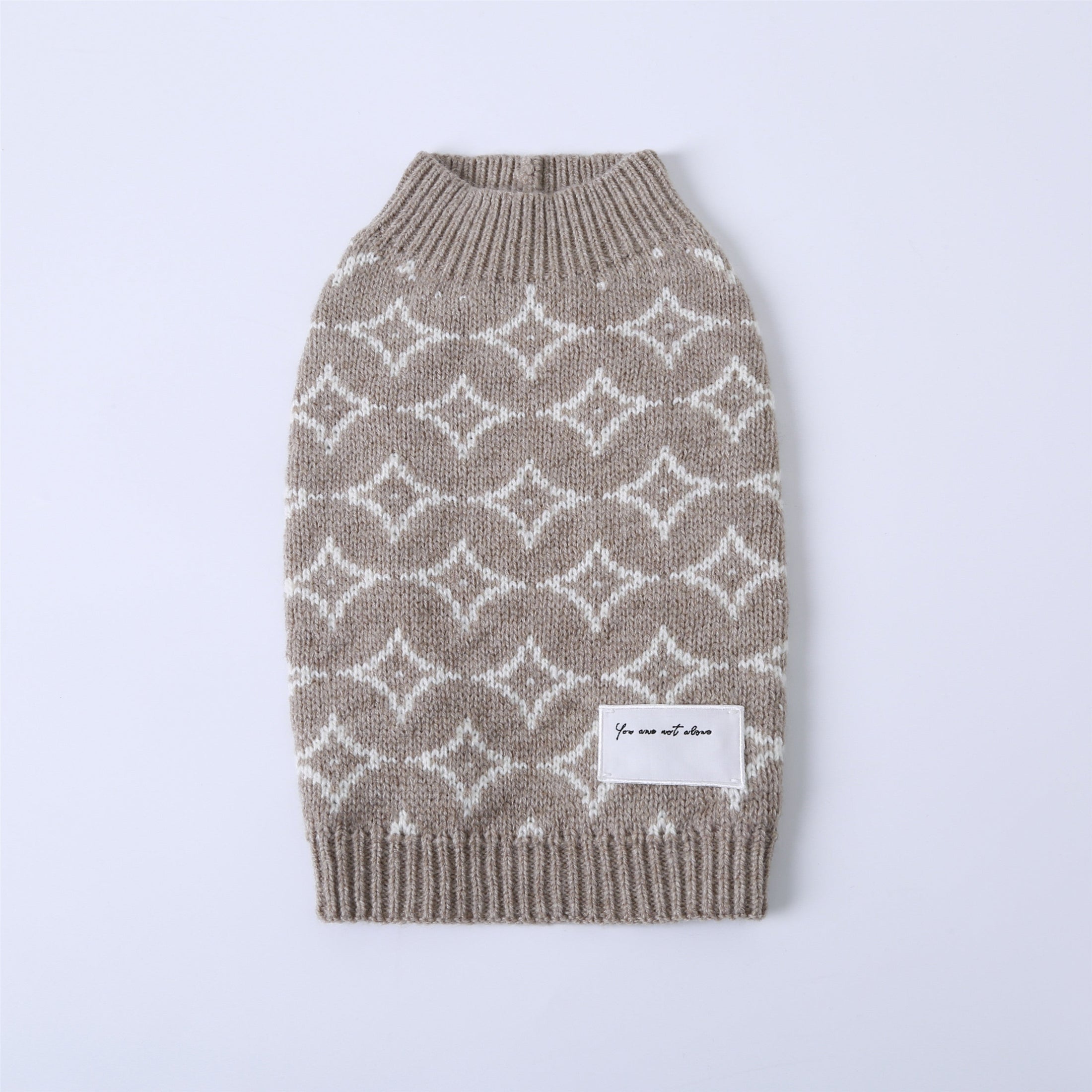 You Are Not Alone Sleeveless Dog Jumper – Soft & Stylish