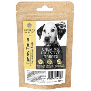 Calming Digestive Dog Treats 'Tummy Tamer' 70g - Nature's Harvest Natural Dog Food Halo Range