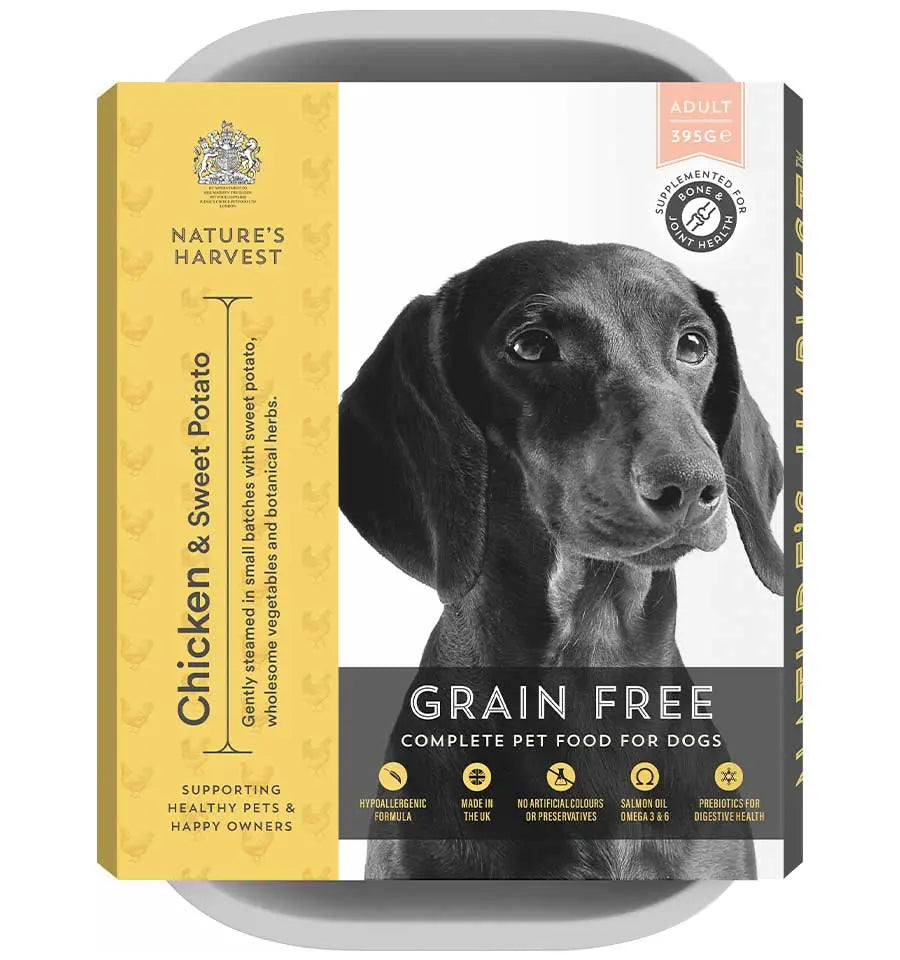 Chicken & Sweet Potato - Grain Free Adult Dog Food - 10 pack Nature's Harvest