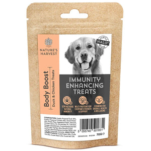 Immunity Enhancing Dog Treats 'Body Boost' 70g - Nature's Harvest Natural Dog Food