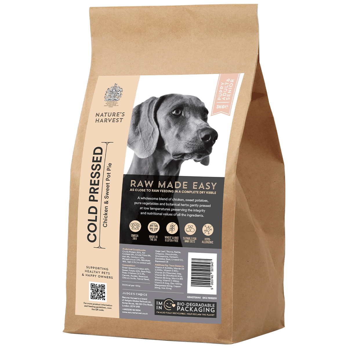 Pure dog cold hot sale pressed dog food