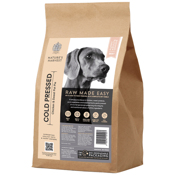 Cold pressed 2024 dry dog food