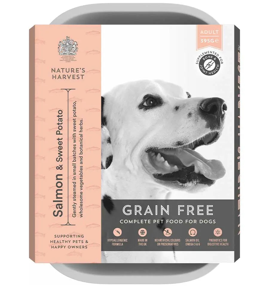 Salmon and Sweet Potato - Grain Free Dog Food - 10 pack Nature's Harvest
