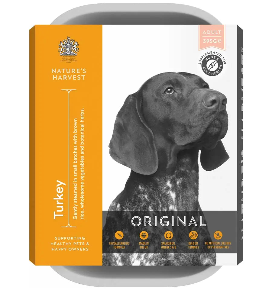Turkey and Brown Rice - Adult Dog Food - 10 pack Nature's Harvest